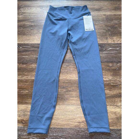 Lululemon Wunder Under SmoothCover High Rise 25” Washed Denim Size 6 NWT - Picture 3 of 7